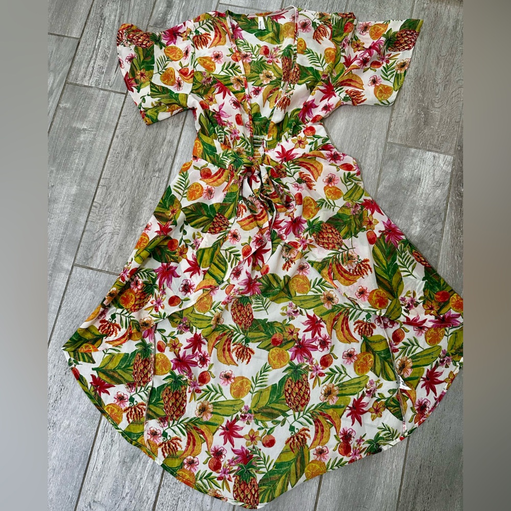 Tropical Bathing Suit Coverup